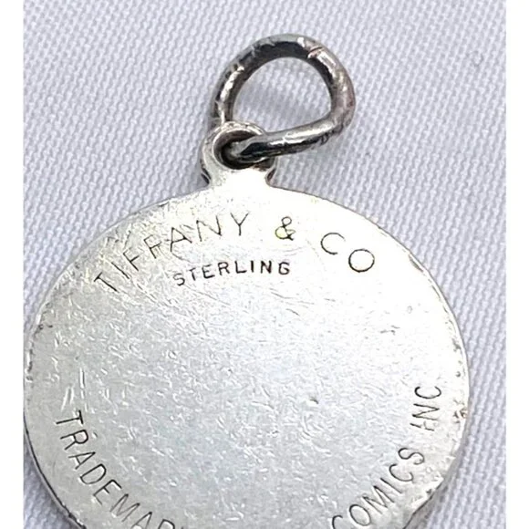 Tiffany & Co Sterling Silver 925 DC Comics Theme Charm Pendant Collectors Piece